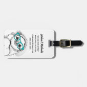 あなたの一流の|のヒップスターの怠惰を加えて下さい ラゲッジタグ (正面横)