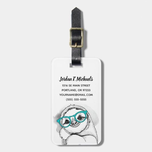 あなたの一流の|のヒップスターの怠惰を加えて下さい ラゲッジタグ (正面縦)