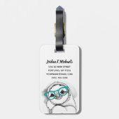 あなたの一流の|のヒップスターの怠惰を加えて下さい ラゲッジタグ (裏面縦)