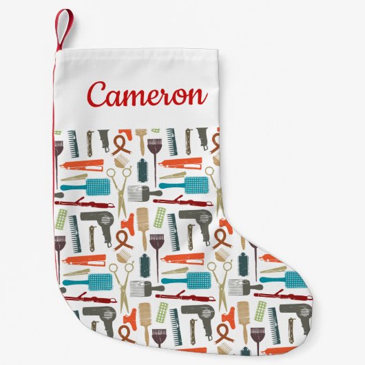 あなたの一流の|のヘアーケアパターンを加えて下さい スモールクリスマスストッキング (正面)