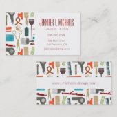 あなたの一流の|のヘアーケアパターンを加えて下さい 名刺 (正面/裏面)