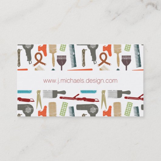 あなたの一流の|のヘアーケアパターンを加えて下さい 名刺 (裏面)