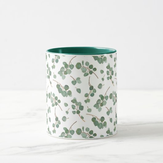 あなたの一流の|のユーカリの1ドル銀貨の木を加えて下さい マグカップ (中央)