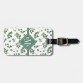 あなたの一流の|のユーカリの1ドル銀貨の木を加えて下さい ラゲッジタグ (正面横)