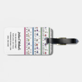 あなたの一流の|のラマのストライプパターンを加えて下さい ラゲッジタグ (裏面横)