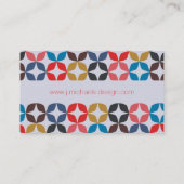 あなたの一流の|のレトロのヴィンテージの星パターンを加えて下さい 名刺 (裏面)