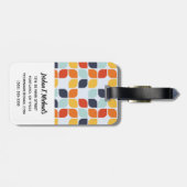 あなたの一流の|のヴィンテージ幾何学的なパターンを加えて下さい ラゲッジタグ (裏面横)
