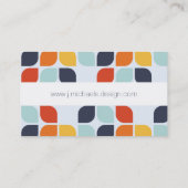 あなたの一流の|のヴィンテージ幾何学的なパターンを加えて下さい 名刺 (裏面)