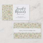 あなたの一流の|の世紀半ばの原子刺激を受けた加えて下さい 名刺 (正面/裏面)