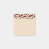 あなたの一流の|の世紀半ばモダンなピンクパターンを加えて下さい ポストイット (正面)