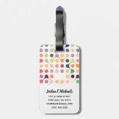 あなたの一流の|の分子構造パターンを加えて下さい ラゲッジタグ (裏面縦)