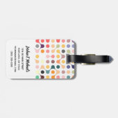 あなたの一流の|の分子構造パターンを加えて下さい ラゲッジタグ (裏面横)