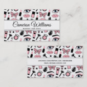 あなたの一流の|の化粧のステッカーパターンを加えて下さい 名刺 (正面/裏面)