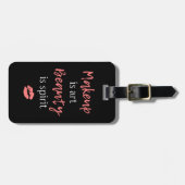 あなたの一流の|の化粧をあります芸術の美しいがあります精神が加えて下さい ラゲッジタグ (正面横)