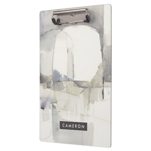 あなたの一流の|の即興Iの灰色の抽象芸術を加えて下さい クリップボード (左)