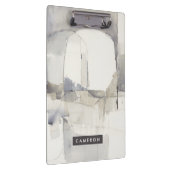 あなたの一流の|の即興Iの灰色の抽象芸術を加えて下さい クリップボード (右)