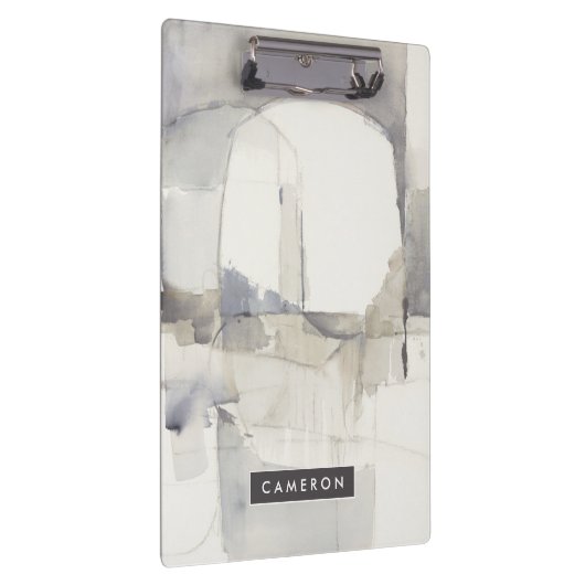 あなたの一流の|の即興Iの灰色の抽象芸術を加えて下さい クリップボード (右)