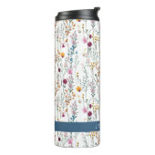 あなたの一流の|の夏の野生の花パターンを加えて下さい タンブラー (回転左)