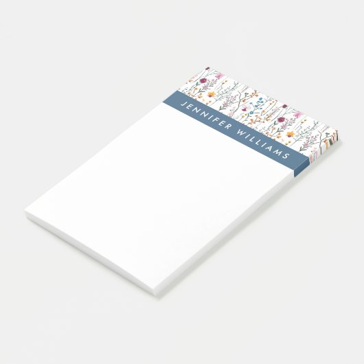 あなたの一流の|の夏の野生の花パターンを加えて下さい ポストイット (アングル)