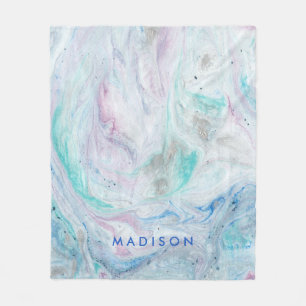 あなたの一流の の大理石Iを加えて下さい フリースブランケット