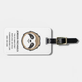 あなたの一流の|の怠惰のマスコットを加えて下さい ラゲッジタグ (正面横)