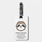 あなたの一流の|の怠惰のマスコットを加えて下さい ラゲッジタグ (裏面縦)