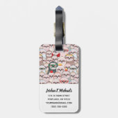 あなたの一流の|の怠惰の漫画パターンを加えて下さい ラゲッジタグ (裏面縦)