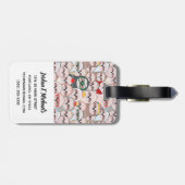 あなたの一流の|の怠惰の漫画パターンを加えて下さい ラゲッジタグ (裏面横)