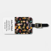 あなたの一流の|の怠惰の甘い御馳走パターンを加えて下さい ラゲッジタグ (正面横)