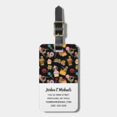 あなたの一流の|の怠惰の甘い御馳走パターンを加えて下さい ラゲッジタグ (正面縦)