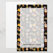 あなたの一流の|の怠惰の甘い御馳走パターンを加えて下さい 便箋 (正面/裏面)