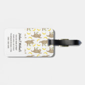 あなたの一流の|の怠惰及びバナナパターンを加えて下さい ラゲッジタグ (裏面横)