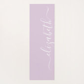 あなたの一流の|の手書きのパステル調の紫色を加えて下さい ヨガマット (裏面)