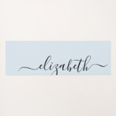 あなたの一流の|の手書きのパステル調の青を加えて下さい ヨガマット (裏面(横))