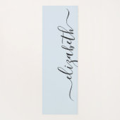 あなたの一流の|の手書きのパステル調の青を加えて下さい ヨガマット (裏面)