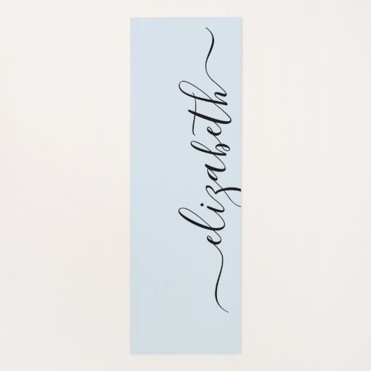 あなたの一流の|の手書きのパステル調の青を加えて下さい ヨガマット (裏面)