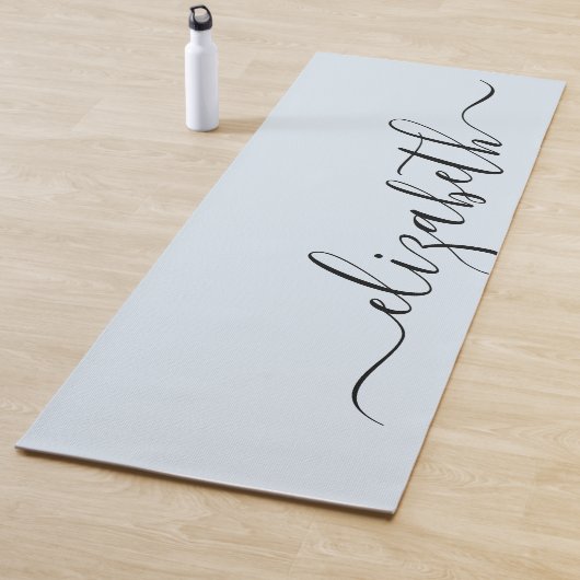 あなたの一流の|の手書きのパステル調の青を加えて下さい ヨガマット (インサイチュ)