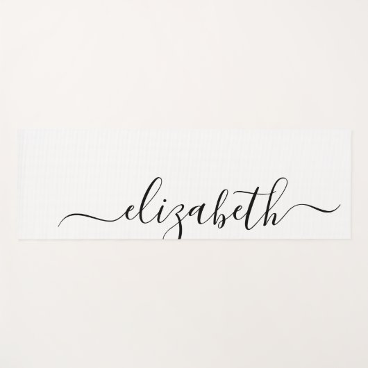 あなたの一流の|の手書きの白を加えて下さい ヨガマット (正面(横))