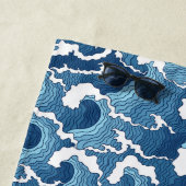 あなたの一流の|の抽象芸術の波を加えて下さい ビーチタオル (インサイチュ)