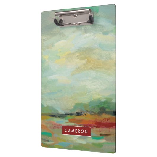 あなたの一流の|の日の出分野の抽象芸術のプリントを加えて下さい クリップボード (左)