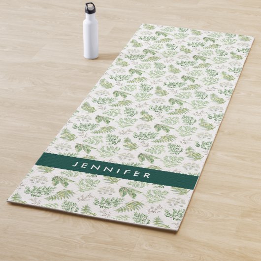 あなたの一流の|の森林緑の草木を模造します加えて下さい ヨガマット (インサイチュ)