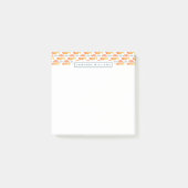 あなたの一流の|の民芸の水泳の魚パターンを加えて下さい ポストイット (正面)