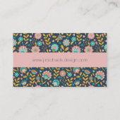 あなたの一流の|の民芸の花模様を加えて下さい 名刺 (裏面)