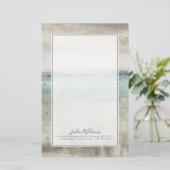 あなたの一流の|の水の地平線を加えて下さい 便箋 (スタンド正面)