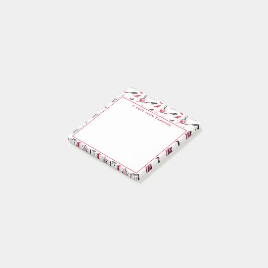 あなたの一流の|の水彩画のマニキュアパターンを加えて下さい ポストイット (アングル)