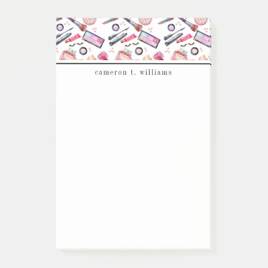 あなたの一流の|の水彩画の化粧パターンを加えて下さい ポストイット (正面)