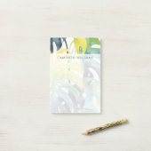 あなたの一流の|の水彩画の日没のヤシの木の葉を加えて下さい ポストイット (デスク上)