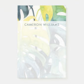 あなたの一流の|の水彩画の日没のヤシの木の葉を加えて下さい ポストイット (正面)