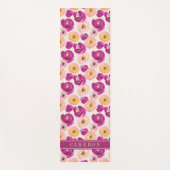 あなたの一流の|の水彩画植物のパターンを加えて下さい ヨガマット (正面)