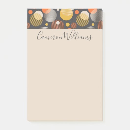 あなたの一流の|の水玉模様のストライプパターンを加えて下さい ポストイット (正面)